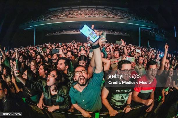 Fans of The Black Keys enjoy a concert at Showcenter on November 20, 2023 in Monterrey, Mexico.