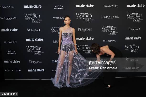 Liv Parsons attends the Marie Claire Women of the Year Awards 2023 at Museum of Contemporary Art on November 21, 2023 in Sydney, Australia.