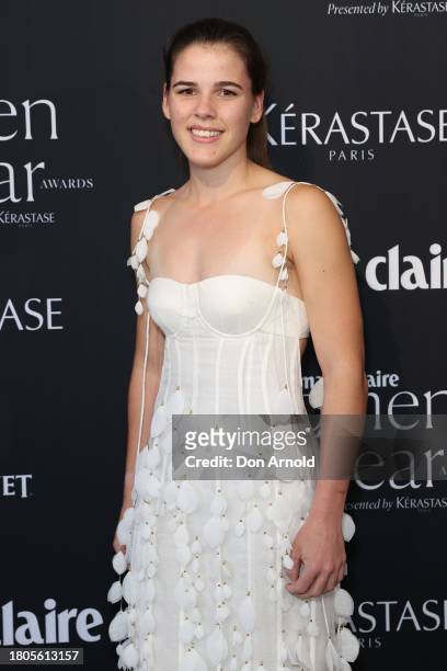 Indy Cooper attends the Marie Claire Women of the Year Awards 2023 at Museum of Contemporary Art on November 21, 2023 in Sydney, Australia.
