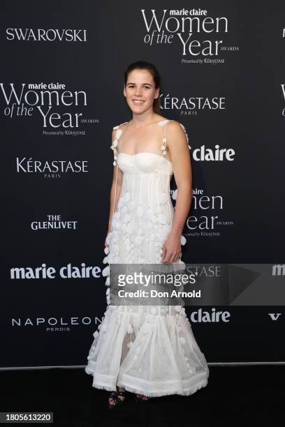 Indy Cooper attends the Marie Claire Women of the Year Awards 2023 at Museum of Contemporary Art on November 21, 2023 in Sydney, Australia.