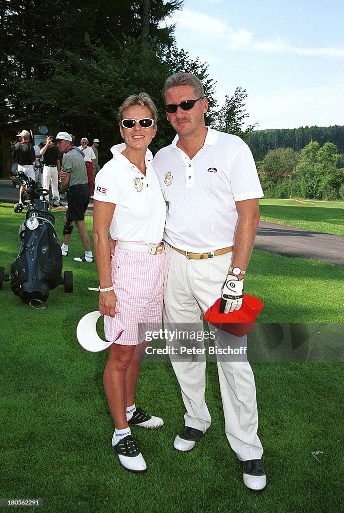 Andrea L` Arronge, Ehemann Charly;Reichenwallner, SAT.1 News Photo