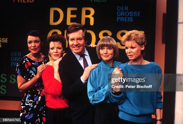 Wim Thoelke, Assistentinnen, Beate Hopf ;ZDF-Spiel-Show "Der große Preis",