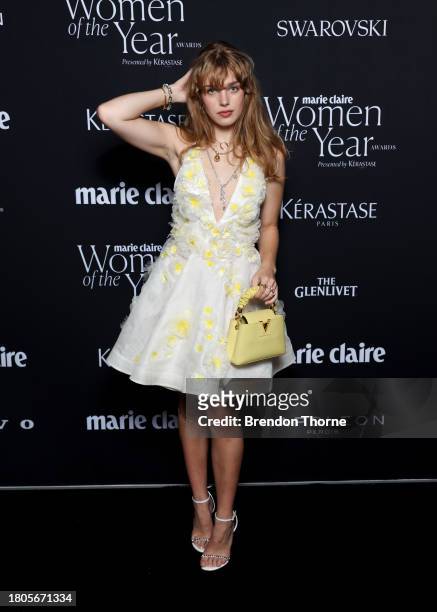 Tegan Croft attends the Marie Claire Women of the Year Awards 2023 at Museum of Contemporary Art on November 21, 2023 in Sydney, Australia.