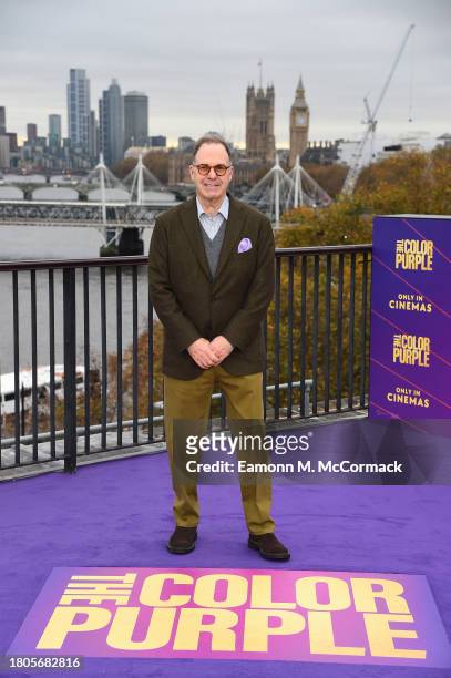 Scott Sanders attends a photocall for "The Color Purple" at The IET Building Rooftop on November 21, 2023 in London, England.