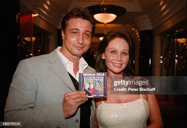 Nathalie Kollo, Produzent Andre Stengel,;Kempinski Hotel, Berlin, Deutschland, Europa, CD,