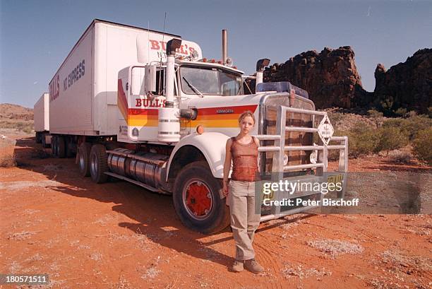 Johanna Klante, ZDF-2-Teiler "Im Herzen;der Fremde", heisst jetzt "1000 Meilen für die Liebe", Ross River Sphings, bei Alice;Springs/ Australien,...