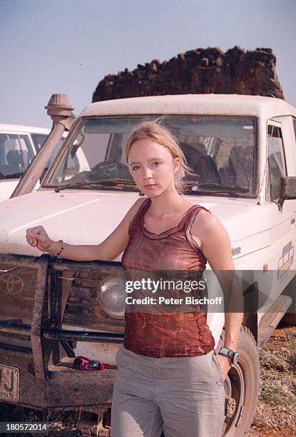 Johanna Klante, ZDF-2-Teiler "Im Herzen;der Fremde", heisst jetzt "1000 Meilen für die Liebe", Ross River Sphings, bei Alice;Springs/ Australien,...