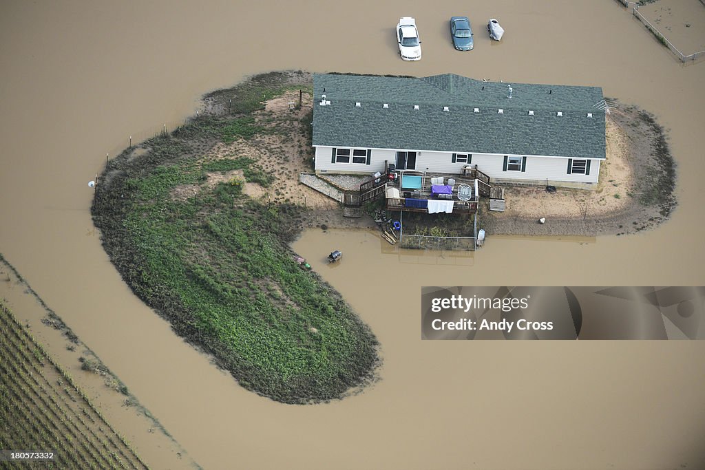 Aerial images from the Colorado Floods