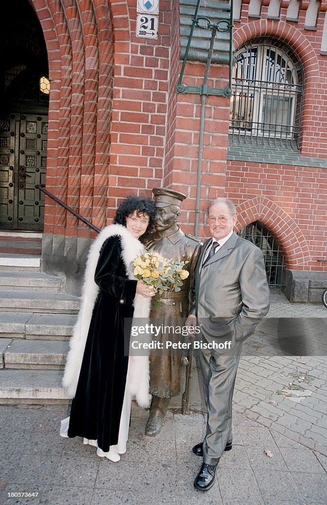 Herbert Köfer, Ehefrau Heike Knochee,;Hochzeit, Berlin, Deutschland, Europa, Standes