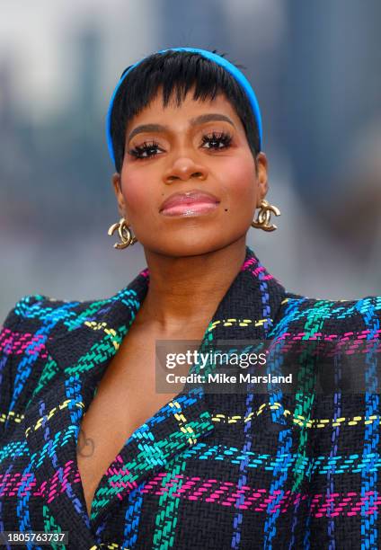 Fantasia Barrino attends "The Color Purple" Photocall at IET Building: Savoy Place on November 21, 2023 in London, England.