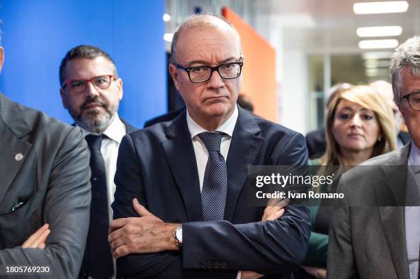 Giuseppe Valditara, Minister of Education and Merit visits the Apple Developer Academy on the Federico II campus of San Giovanni a Teduccio on...