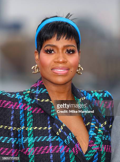 Fantasia Barrino attends "The Color Purple" Photocall at IET Building: Savoy Place on November 21, 2023 in London, England.