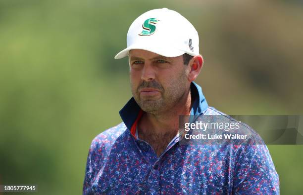 Charl Schwartzel of South Africa on the practice range prior to the Joburg Open at Houghton GC on November 21, 2023 in Johannesburg, South Africa.