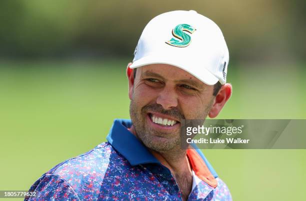 Charl Schwartzel of South Africa on the practice range prior to the Joburg Open at Houghton GC on November 21, 2023 in Johannesburg, South Africa.