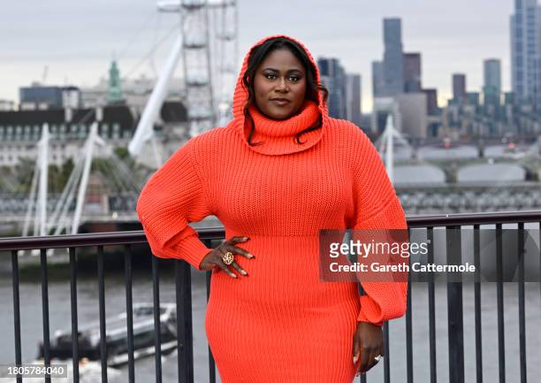Danielle Brooks attends "The Color Purple" Photocall at IET Building: Savoy Place on November 21, 2023 in London, England.