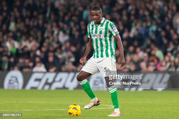 William Carvalho of Real Betis is controlling the ball during the La Liga EA Sports match between Real Betis and UD Las Palmas at Benito Villamarin...