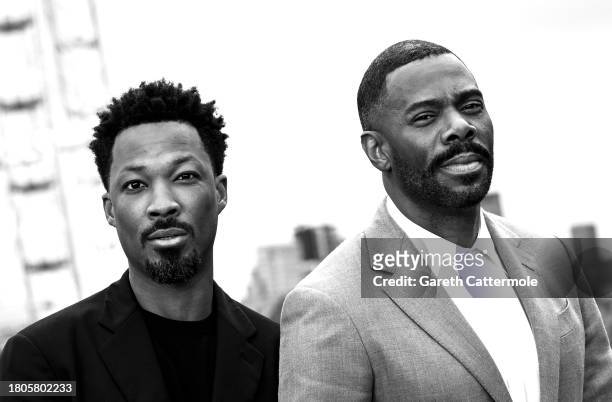 Corey Hawkins and Colman Domingo attend "The Color Purple" Photocall at IET Building: Savoy Place on November 21, 2023 in London, England.