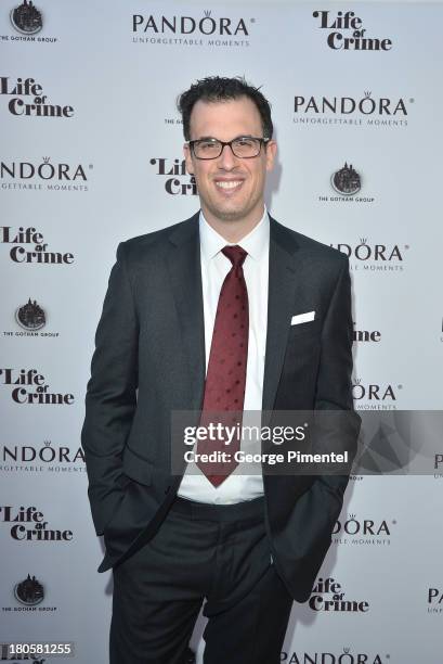 Writer/Director Daniel Schechter attends the "Life of Crime" cocktail reception presented by PANDORA Jewelry at Hudson Kitchen during the 2013...