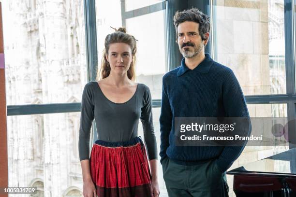Guinevere and Devendra Banhart attends at Devendra Banhart Interview during Milano Music Week 2023 at La Sala Fontana al Museo del Novecento on...