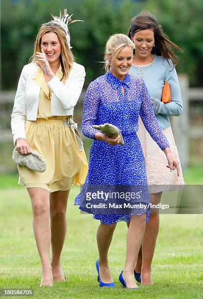 Lady Melissa van Straubenzee attends the wedding of James Meade and Lady Laura Marsham at the Parish Church of St. Nicholas in Gayton on September...