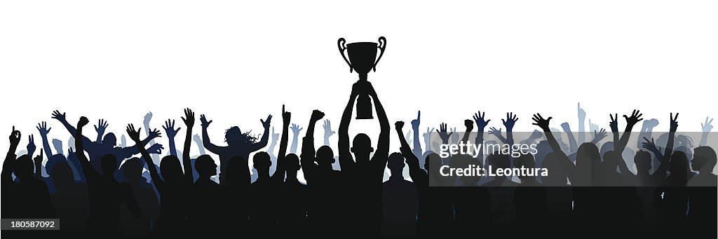 Trophy (61 Complete People, Clipping Path Hides the Legs)