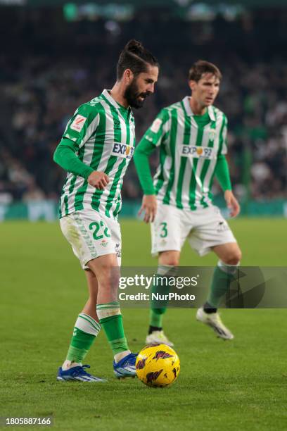 Francisco Roman Alarcon Suarez ''Isco'' of Real Betis is passing the ball during the La Liga EA Sports match between Real Betis and UD Las Palmas at...