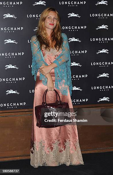 Josephine De La Baume attends the grand opening party of Longchamp Regent Street at Longchamp on September 14, 2013 in London, England.