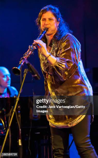 Israeli musician Anat Cohen on clarinet leads her Quartet on the first evening of the two-day 2011 New York Winter JazzFest at Le Poisson Rouge in...