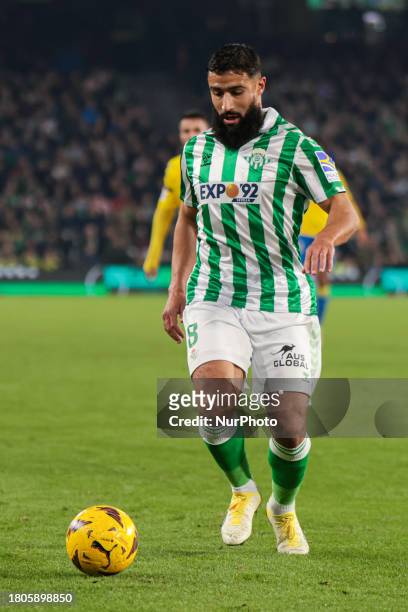 Nabil Fekir of Real Betis is controlling the ball during the La Liga EA Sports match between Real Betis and UD Las Palmas at Benito Villamarin in...