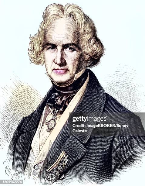 christian daniel rauch, 2 january 1777, 3 december 1857, he founded the berlin school of sculpture and was the foremost german sculptor of the 19th century, germany, reproduction of an image, woodcut from the year 1881, digitally restored, historic, 2 - rauch stock illustrations