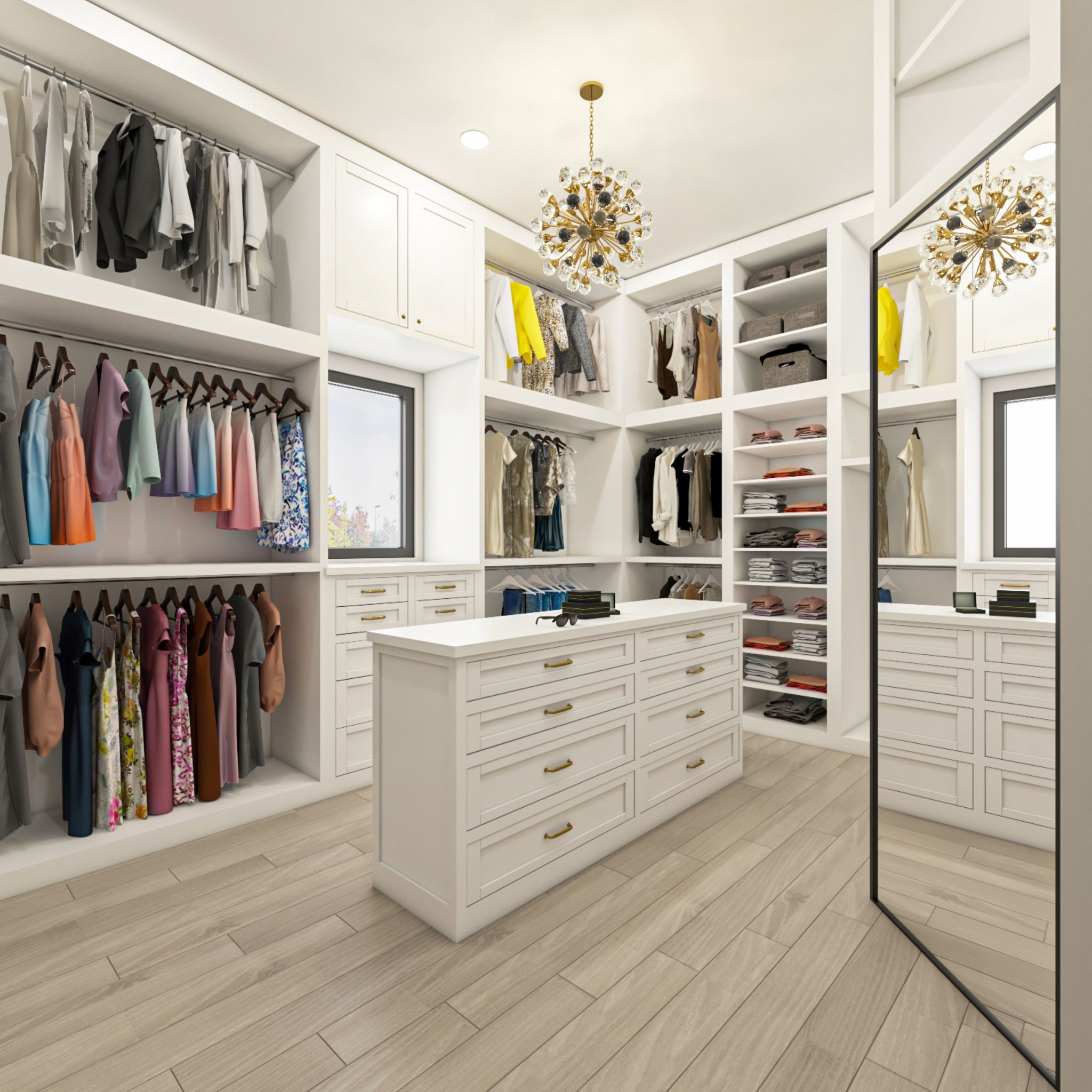 walk-in wardrobe