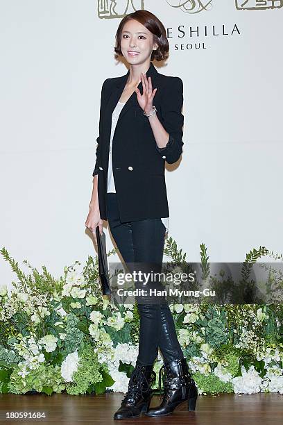 South Korean actress Lee Da-Hee attends the wedding of Bae Soo-Bin at The Shilla Hotel on September 14, 2013 in Seoul, South Korea.