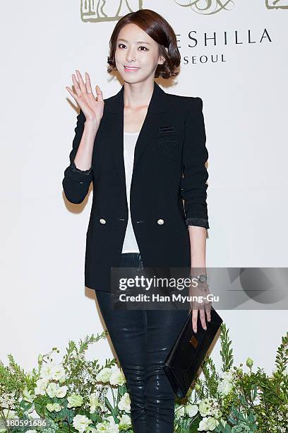 South Korean actress Lee Da-Hee attends the wedding of Bae Soo-Bin at The Shilla Hotel on September 14, 2013 in Seoul, South Korea.
