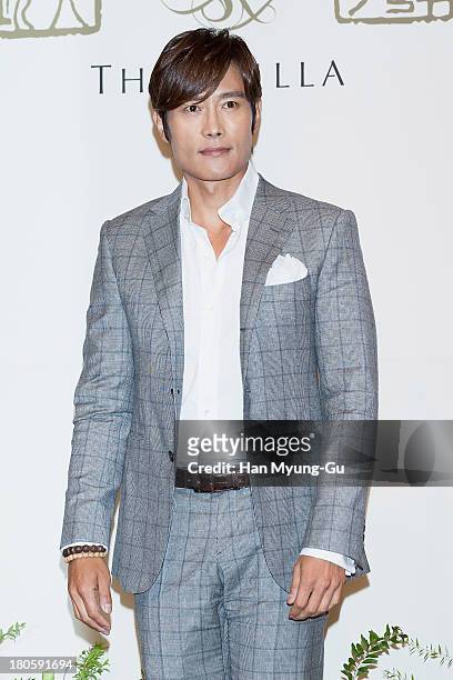 South Korean actor Lee Byung-Hun attends the wedding of Bae Soo-Bin at The Shilla Hotel on September 14, 2013 in Seoul, South Korea.