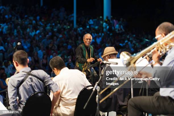 American Jazz composer, arranger, and musician Jimmy Heath conducts his Big Band in the premiere of the newly updated version of his 2004 composition...