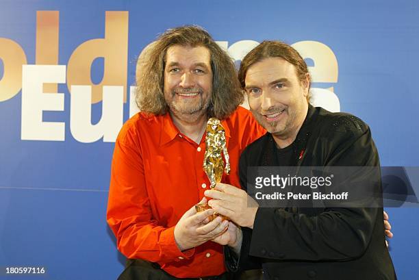 Rudi Dolezal, Hannes Rossacher, , "Doro", Preisträger "Spezialpreis", 33. Verleihung der "Goldenen Europa", Saarbrücken, "Saarland Halle", "Goldene...