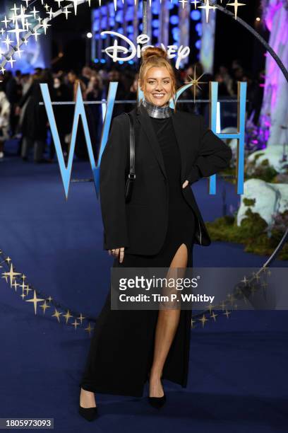 Chantelle Champs attends the "Wish" UK Premiere at Odeon Luxe Leicester Square on November 20, 2023 in London, England.