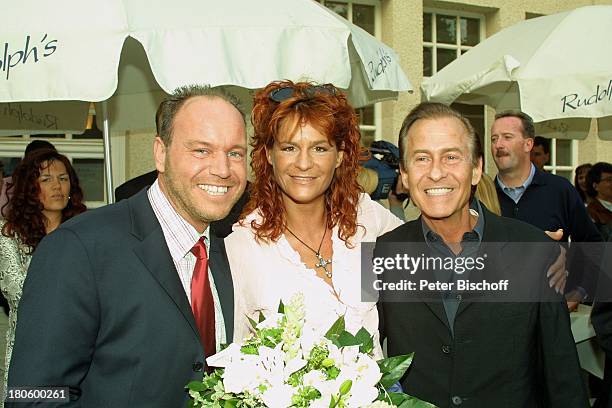 Olaf Henning, Andrea Berg, Michael Holm, , Blumen, Blumenstrauss, Polterabend, Galopprennbahn Krefeld,