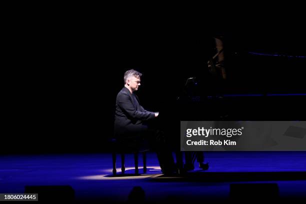 Nico Muhly performs onstage at Lincoln Center's Fall Gala honoring James G. Dinan at David Geffen Hall on November 20, 2023 in New York City.