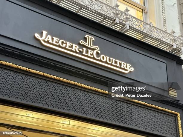 Old Bond Street LONDON,ENGLAND Jaeger-LeCoultre shop front exterior Building Exterior External Store Sign England.