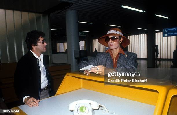 Daliah Lavi - Gans, Chuck Gans, Ehemann, Mann, Flughafen Frankfurt, ;,