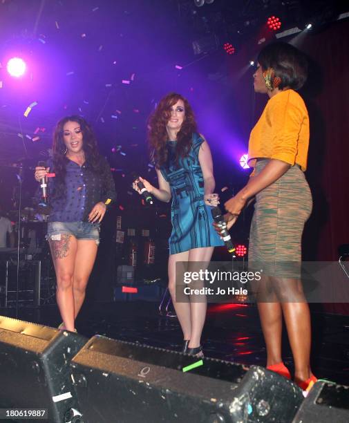 Mutyna Buena, Siobhan Donaghy and Keisha Buchanan perform on stage at G-A-Y on September 14, 2013 in London, England.