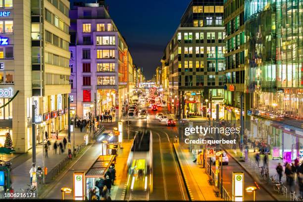 berlin friedrichstrasse at christmas time - mitte stock pictures, royalty-free photos & images