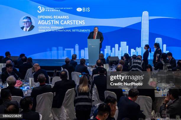 Agustin Carstens, the General Manager of the Bank for International Settlements, is speaking at the HKMA-BIS High-Level Conference Welcome Dinner in...