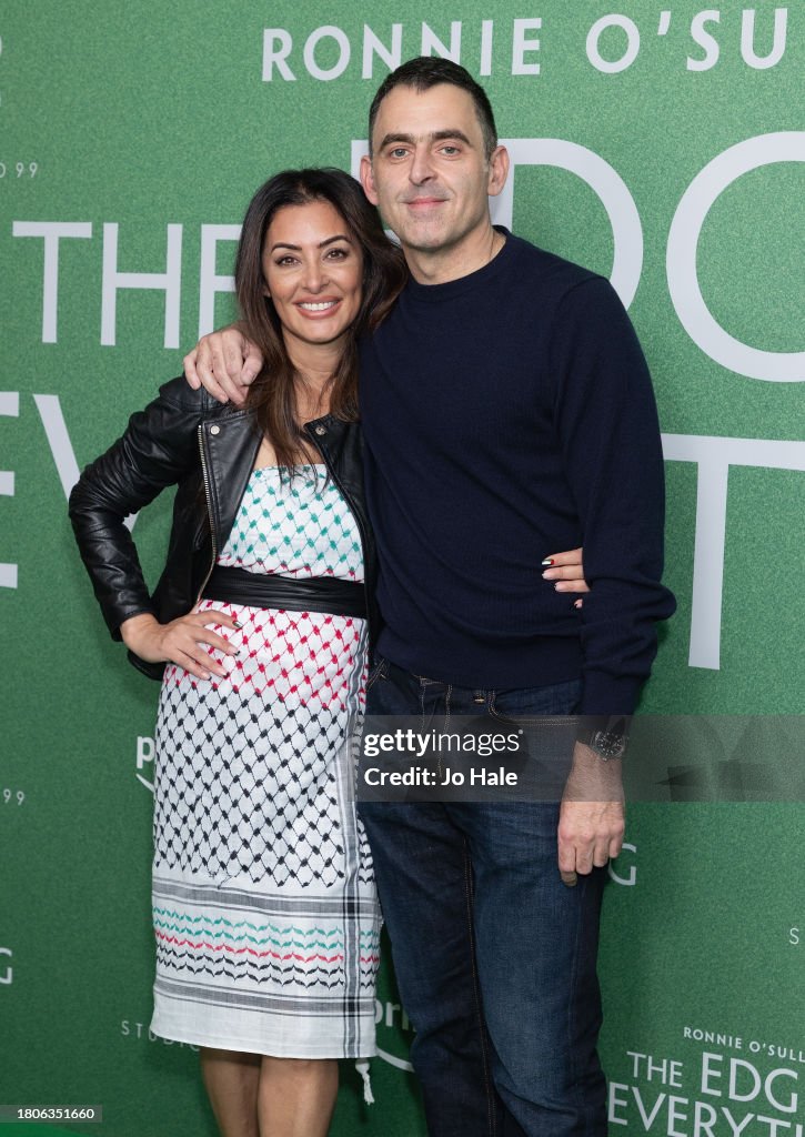L Rouass Laila Rouass and Ronnie Sullivan arrive at the