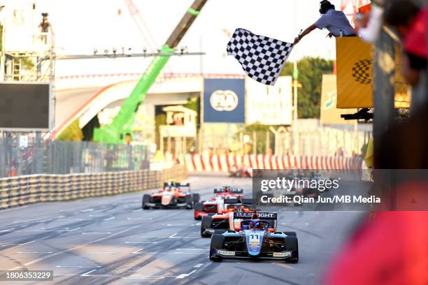 Luke Browning of Great Britain and Hitech Pulse-Eight wins the race during the Formula 3 Macau Grand Prix FIA F3 World Cup as part of the 70th Macau...