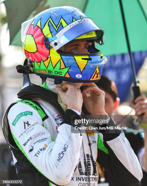 Charlie Wurz of Austria and JENZER MOTORSPORT on the grid during the Formula 3 Macau Grand Prix FIA F3 World Cup as part of the 70th Macau Grand Prix...