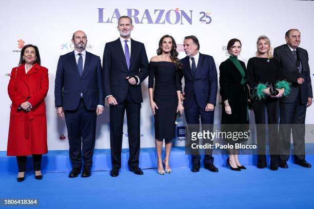 Queen Letizia of Spain , King Felipe VI of Spain , José Creuheras , Isabel Díaz Ayuso and Margarita Robles attend the 25th Anniversary of the "La...