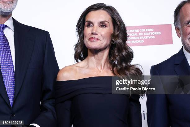 Queen Letizia of Spain attends the 25th Anniversary of the "La Razón" Newspaper at La Razón HQ on November 21, 2023 in Madrid, Spain.