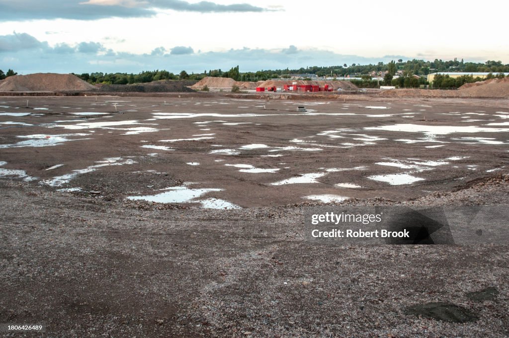 Preparation of site of former tyre factory for the construction of large housing development with associated infrastructure, Wolverhampton, West Midlands, UK